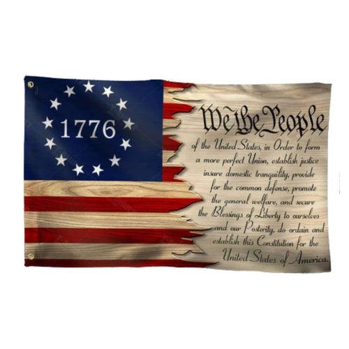 1776 Betsy Ross U.S. Constitution (Split) Flag, 3 x 5 ft