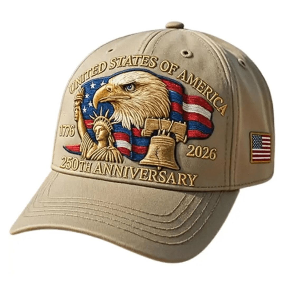 250th Anniversary (1776-2026) Commemorative Hat (Khaki)