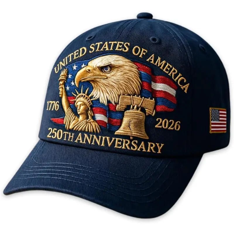 250th Anniversary (1776-2026) Commemorative Hat (Navy)
