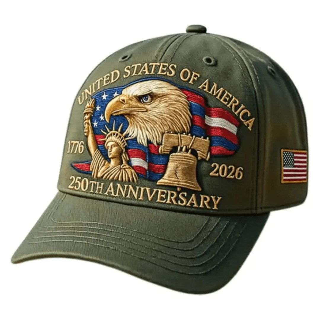 250th Anniversary (1776-2026) Commemorative Hat (Olive)