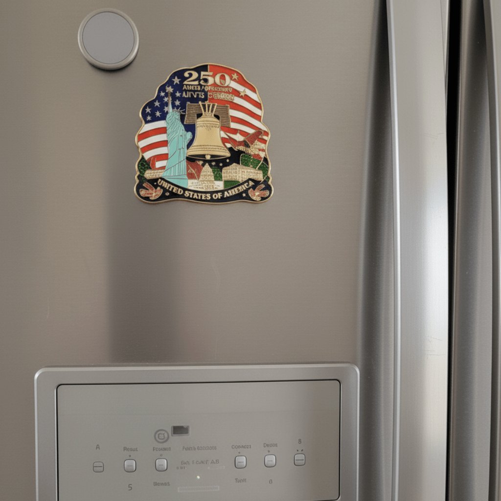 250th Anniversary (1776-2026) Commemorative, Liberty Bell & Lady Liberty Magnet, photo 2
