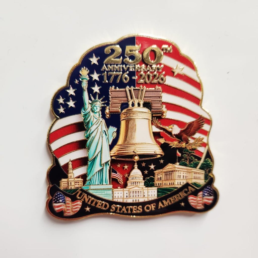 250th Anniversary (1776-2026) Commemorative, Liberty Bell & Lady Liberty Magnet, photo 3