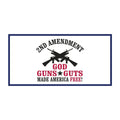 2A God Guns and Guts Made America Free Bumper Sticker
