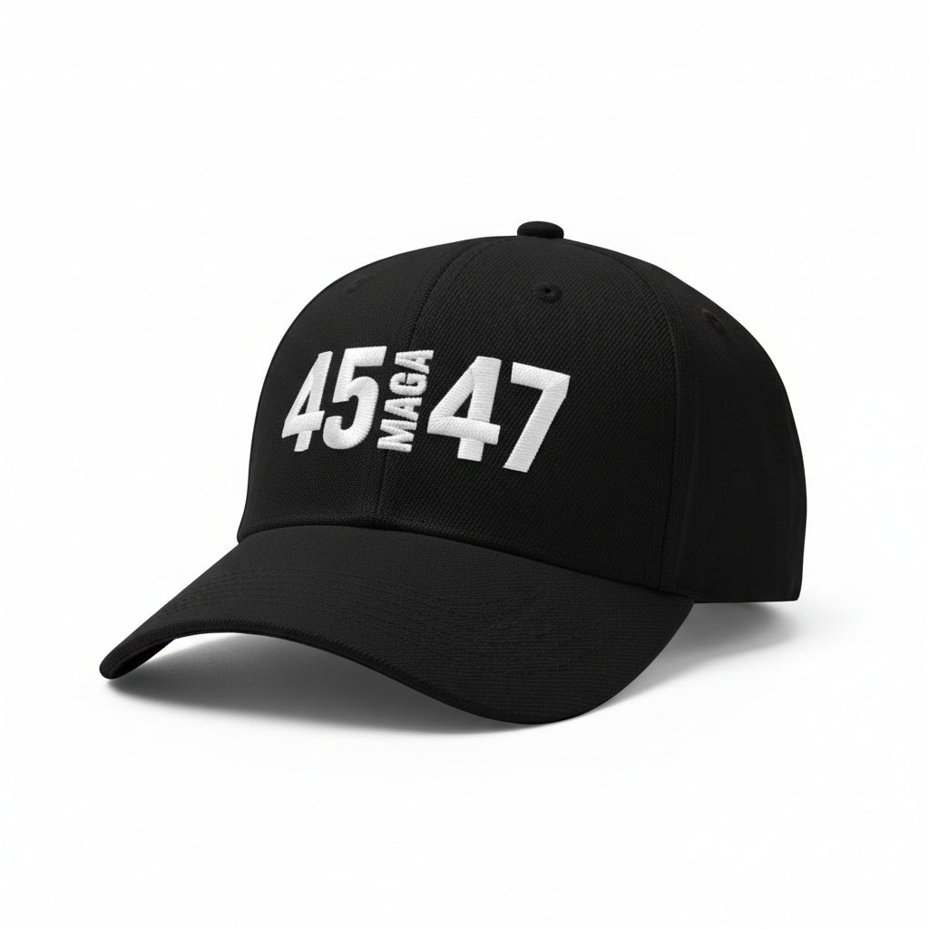 45 MAGA 47 Hat (Black)