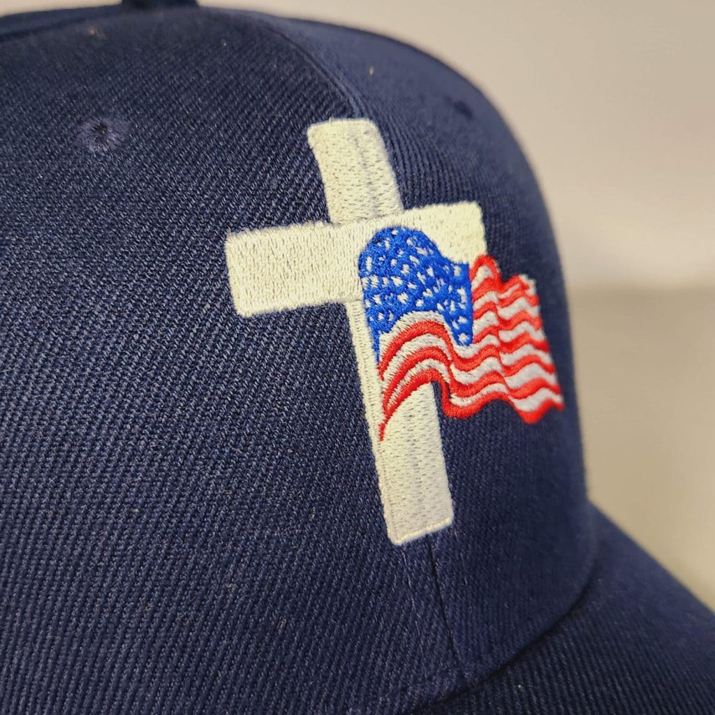 American Flag Cross Hat (Navy), photo 2
