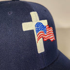 American Flag Cross Hat (Navy), photo 2