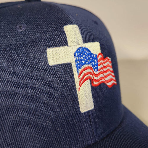 American Flag Cross Hat (Navy), photo 2