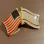 American Flag, Israel Flag Lapel Pin, photo 2