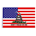 American Flag with Gadsden Snake (DTOM), 3 x 5 ft