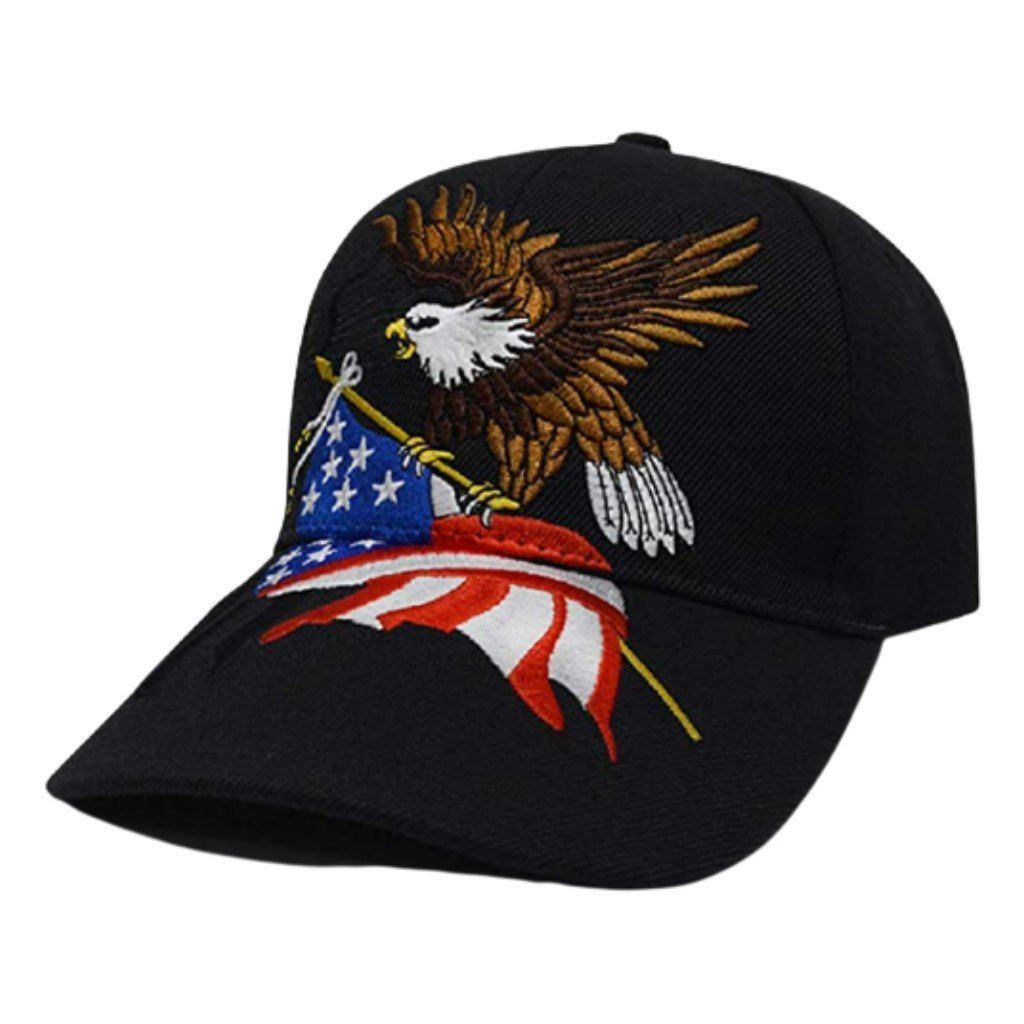 American Flying Eagle Shadow Hat (Black)