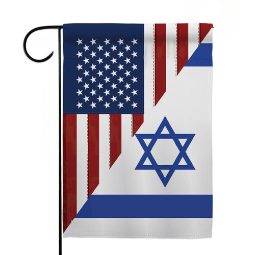 American, Israel Garden Flag, 12 x 18 in