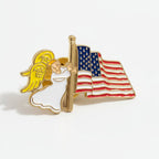 Angel American Flag Lapel Pin
