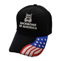 Backbone of America Hat with Flag Bill