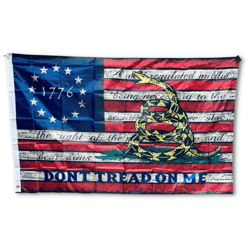 Betsy Ross 1776 Gadsden Vintage Flag, 3 x 5 ft