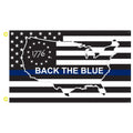 Betsy Ross 1776 US Back the Blue Flag, 3 x 5 ft