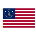 Betsy Ross Gadsden Snake Flag, 3 x 5 ft