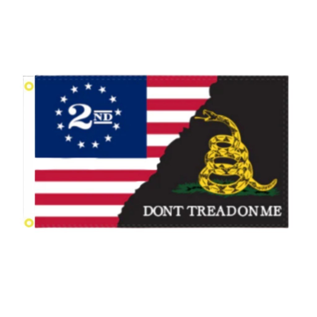 Betsy Ross Split 2A Don't Tread on Me, Second Amendment Flag, 3 x 5 ft