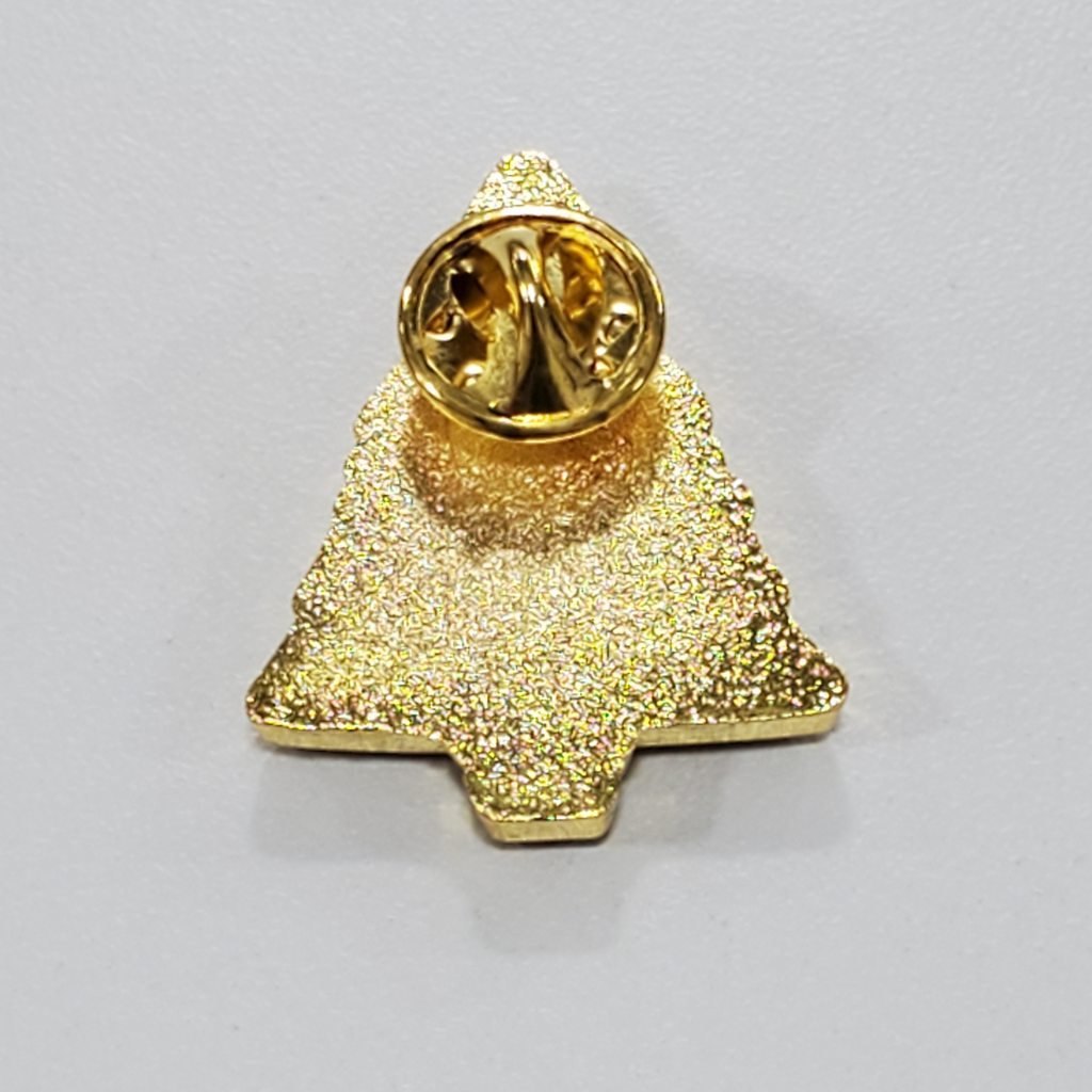 Christmas Tree Lapel Pin with Rhinestones, photo 4