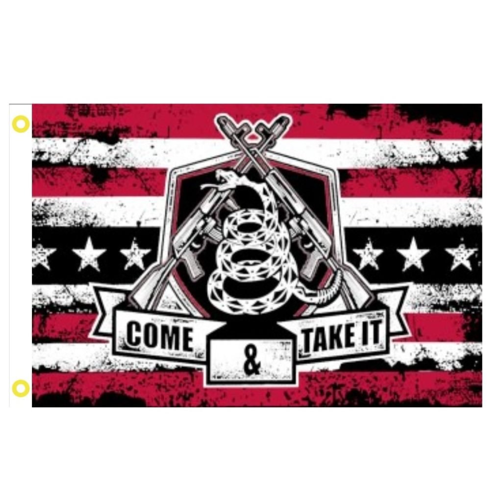 Come and Take It Gadsden Arms Flag, 3 x 5 ft