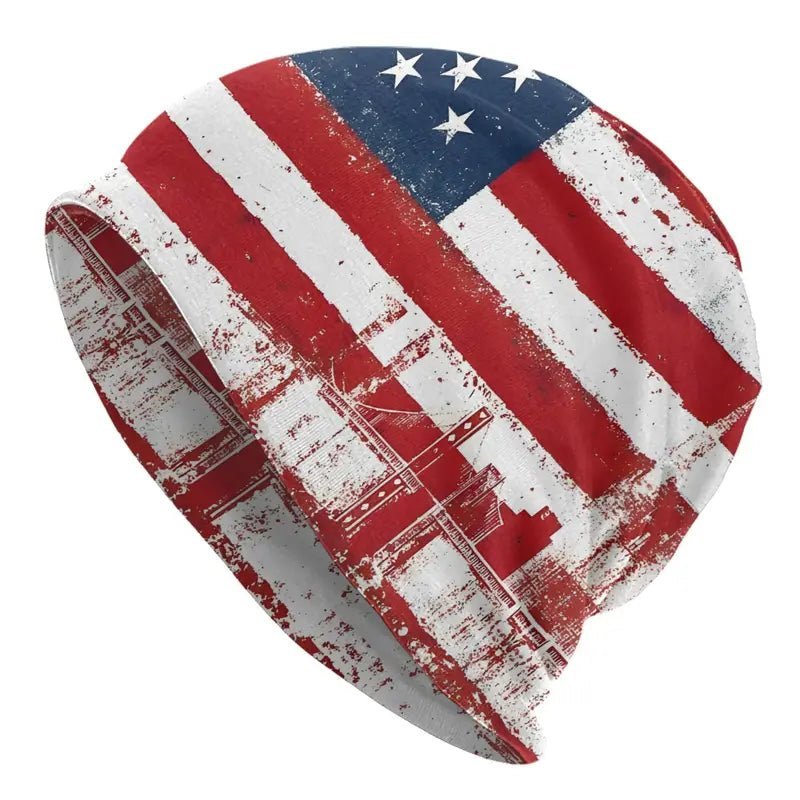 Distressed American Flag Beanie