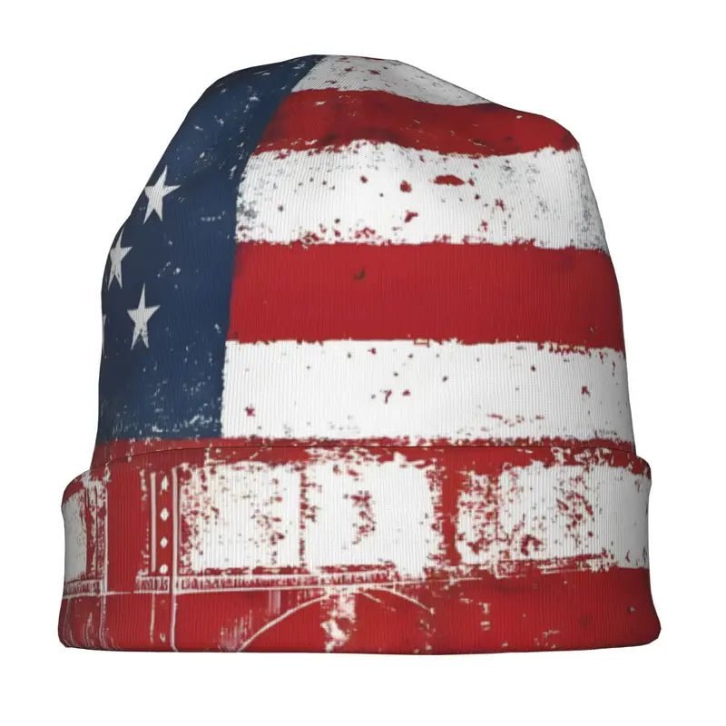 Distressed American Flag Beanie, photo 2