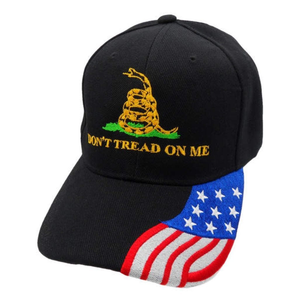 Don't Tread On Me Hat w/ Flag Bill