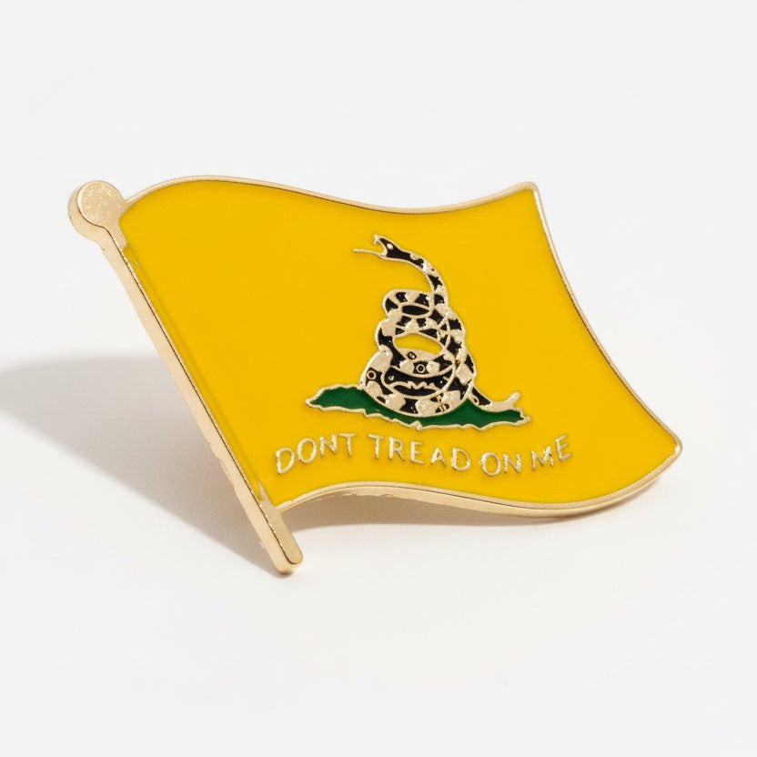 Don't Tread on Me Waving Flag Lapel Pin