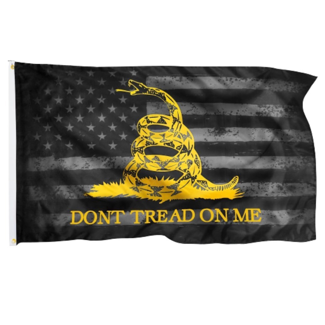 Gadsden Don't Tread on Me Blackout Flag, 3 x 5 ft