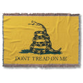 Gadsden Don't Tread on Me Jacquard Loom Woven Blanket, 4 x 6 ft