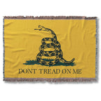 Gadsden Don't Tread on Me Jacquard Loom Woven Blanket, 4 x 6 ft