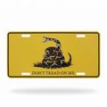 Gadsden "Don't Tread On Me" Live Snake License Plate