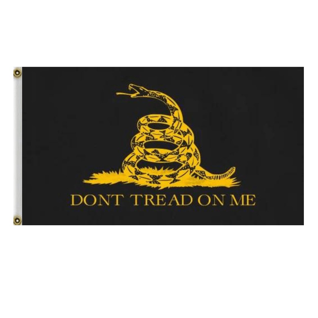 Gadsden Gold "Don't Tread on Me" Flag, 3 x 5 ft