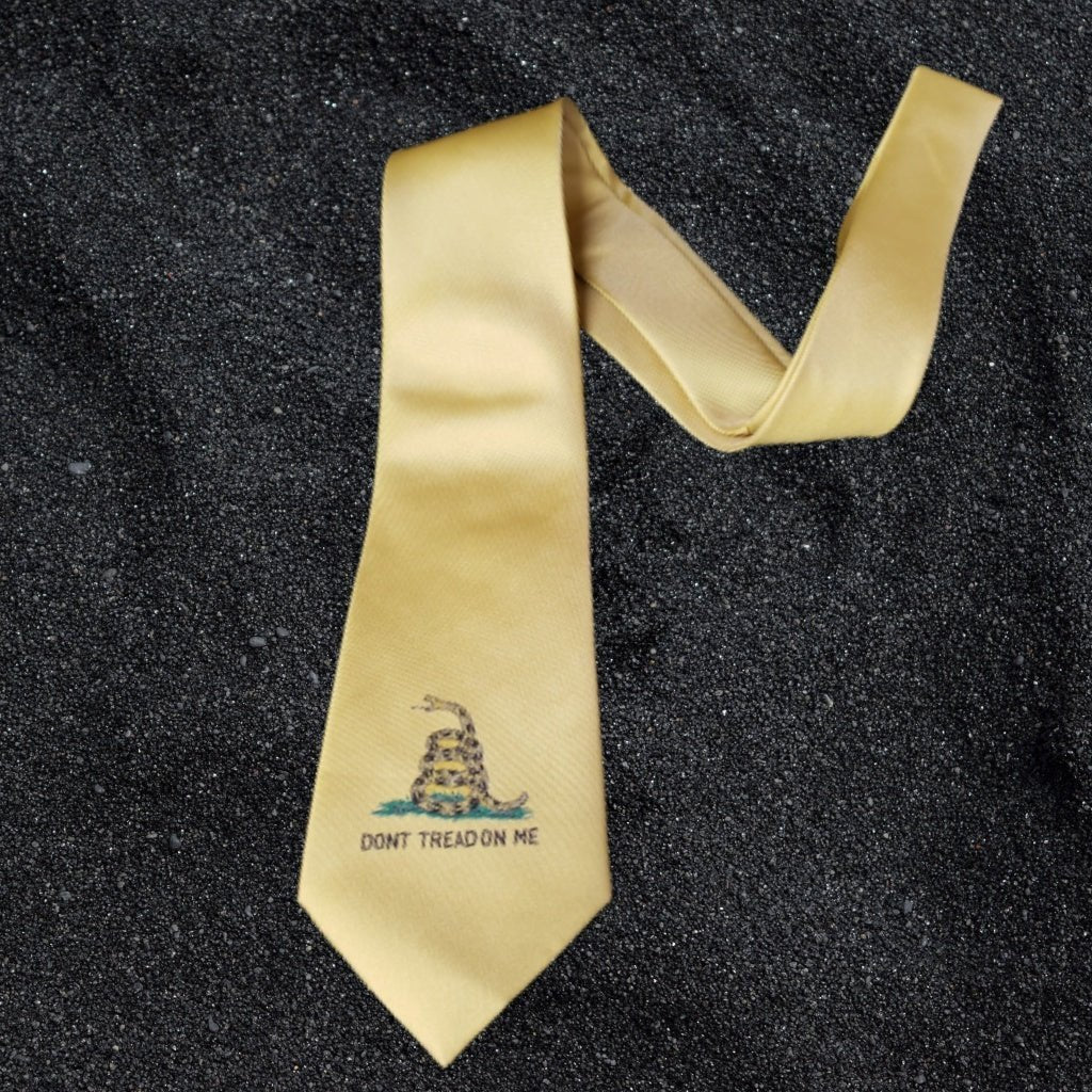 Gadsden Snake Neck Tie (Single Snake Design)