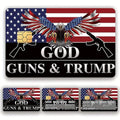 God Guns & Trump Debit/Credit Card Sticker, 4-pack