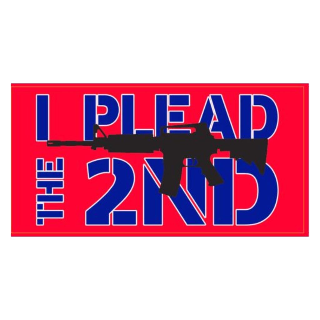 I Plead the Second Bumper Sticker (Red)