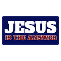 Jesus is the Answer Bumper Sticker