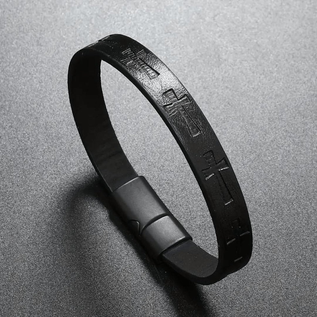 Leather Cross Bracelet, photo 3