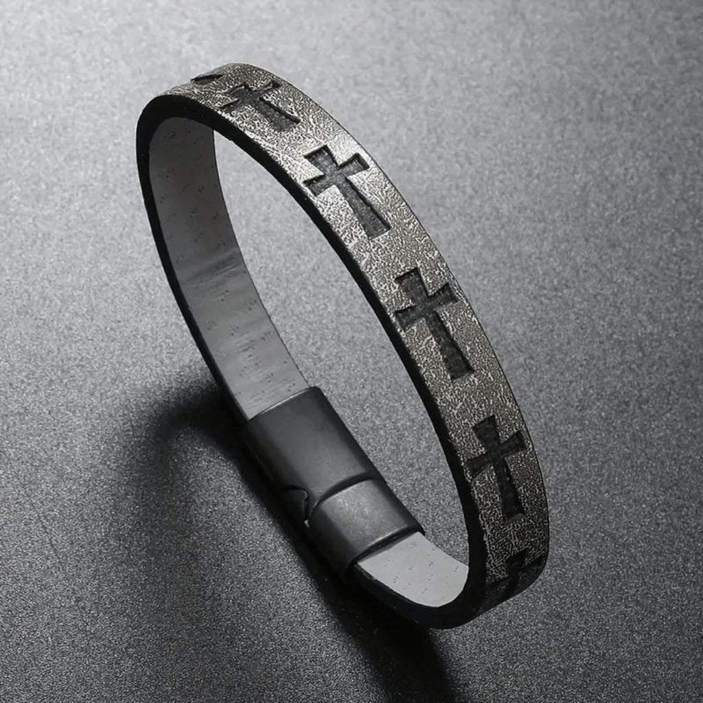 Leather Cross Bracelet, photo 4