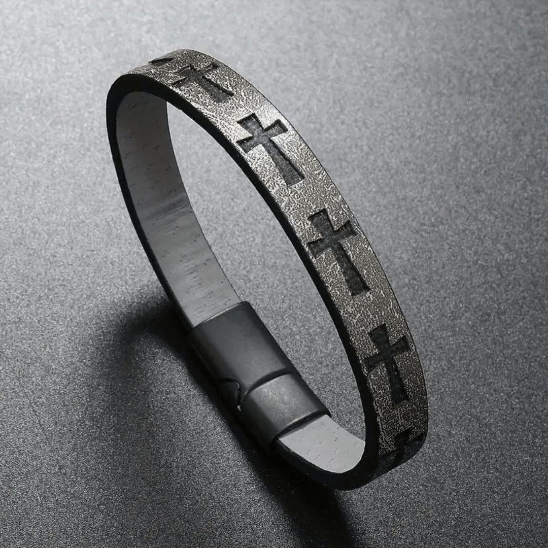 Leather Cross Bracelet, photo 4