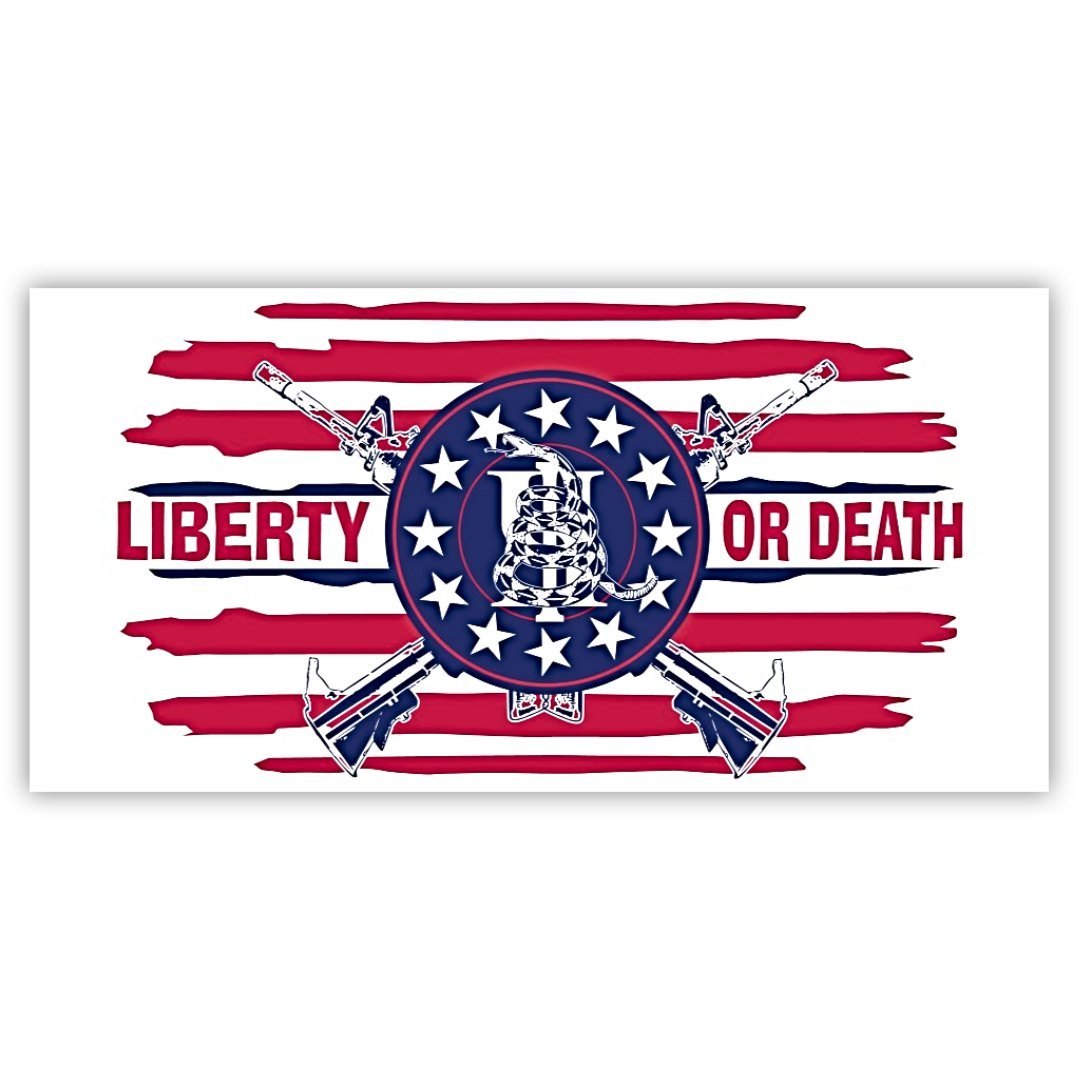 Liberty or Death Gadsden Snake Bumper Sticker
