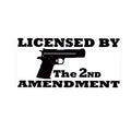 "Licensed by the 2nd Amendment" Sticker