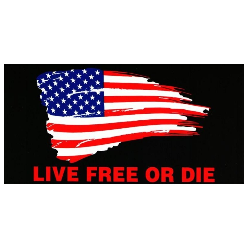 Live Free or Die Flag Sticker