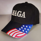 MAGA Hat w/Flag Bill (Black), photo 2