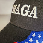 MAGA Hat w/Flag Bill (Black), photo 4