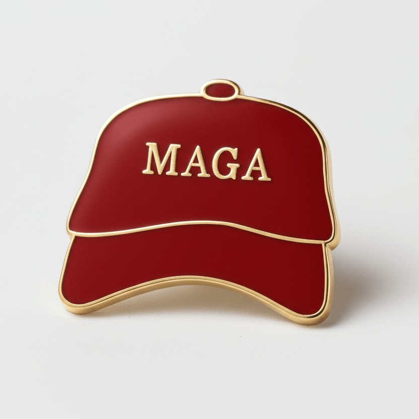 MAGA Red Hat Lapel Pin