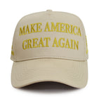 Make America Great Again Never Surrender Hat (Khaki/Gold)