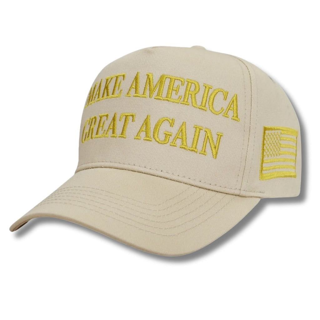 Make America Great Again Never Surrender Hat (Khaki/Gold), photo 2
