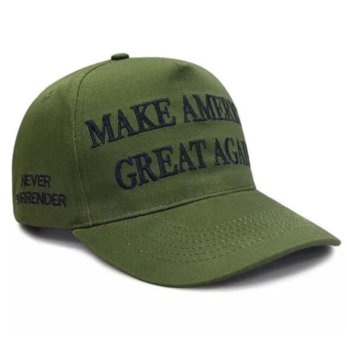 Make America Great Again Never Surrender (Military Green) Hat