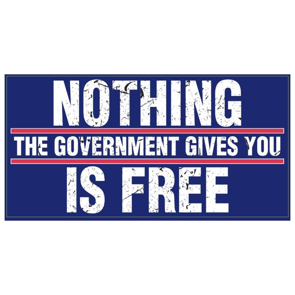 Nothing the Government Gives You Is Free Sticker