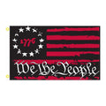 Red & Black 1776 Betsy Ross We the People Flag, 2 x 3 ft